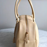 Bolsa Chanel Bowling Calfskin Bege Grande