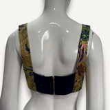 Top Dolce&Gabbana Jacquard  com Estampas douradas
