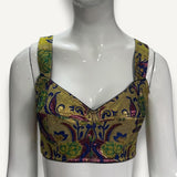 Top Dolce&Gabbana Jacquard  com Estampas douradas