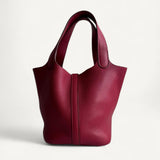 Bolsa Hermès Picotin 18 Rouge com Ferragens Palladium