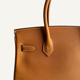Bolsa Hermès Birkin 30 Epsom Toffee com Ferragens Palladium