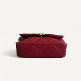Bolsa Chanel 19 Medium Lambskin Vermelha