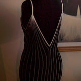 Vestido Chanel Mixed Fibers Black & White