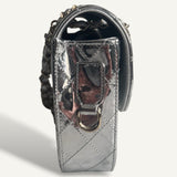 Bolsa Chanel Mirror Backpack w/ Star Coin Calfskin Prata