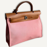 Bolsa Hermès Herbag Zip 31 satchel Com ferragens Palladium