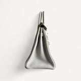 Bolsa Hermès Birkin 25 Veau Togo Gris Pale com Ferragens Gold