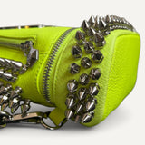 Mochila Philipp  Plein Mini Verde  Neon com Spikes