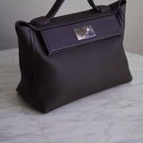 Bolsa Hermès 24/24 29 Togo & Swift Bai Brun Com Ferragens Palladium