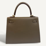 Bolsa Hermès Kelly 25 Etoupe Epsom Sellier com Ferragens Gold