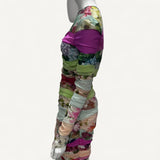 Vestido Dolce & Gabbana Silk Mini Dress Multicolor