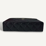 Bolsa Chanel Black Small Caviar Vanity com Ferragens Douradas
