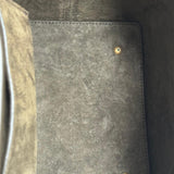 Bolsa Saint Laurent LE 37 Bucket Verde com Ferragens Douradas