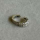 Piercing em Ouro Branco 18K com Diamantes Degradê