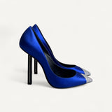 Scarpin Saint Laurent Satin Tower Pump