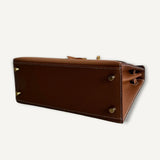 Bolsa Hermès Kelly 25 Epsom Gold com Ferragens Gold