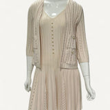 Vestido Chanel com Casaqueto Rose