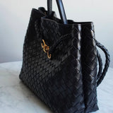 Bolsa Bottega Veneta Andiamo Média Preta