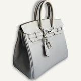 Bolsa Hermès Birkin 25 Togo Beton com Ferragens Palladium