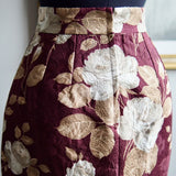 Saia Dolce & Gabbana Com Estampa de Rosa Vintage