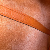 Bolsa Hermès Picotin 18 Orange H com Ferragens Gold