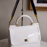 Bolsa Dolce & Gabbana Sicily Branca com Ferragens Douradas