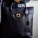 Bolsa Salvatore Ferragamo Sookie Tote Preta