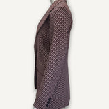 Blazer Victoria Beckham Jacquard Vinho