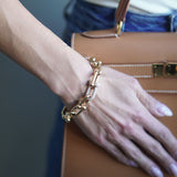 Pulseira Tiffany Elos Grandes com Diamantes Rose Gold