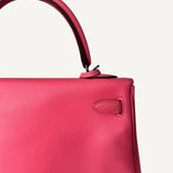 Bolsa Hermès Kelly 25 Swift Rose Confetti com Ferragens Palladium