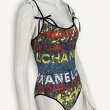 Maiô Chanel Jersey Strench Multicolor Coco Beach ss26