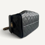 Bolsa Chanel 25 Small Preto com Ferragens Douradas