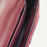 Bolsa Burberry Lola Small Sequinned Leather Burgundy