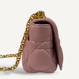Bolsa Christian Dior Cannage Caro Rose