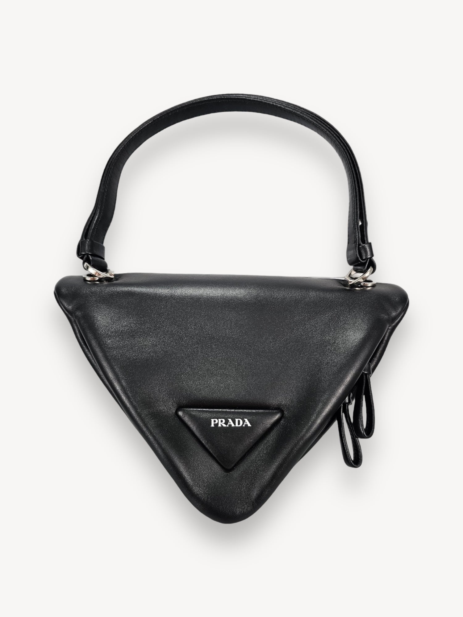 Bolsa Prada Triangle Nappa Preto – Front Row