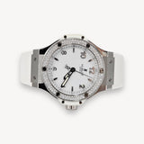 Relógio Steel White com Diamante