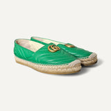 Espadrille Gucci Double G Logo Verde