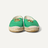 Espadrille Gucci Double G Logo Verde