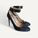 Scarpin Jimmy Choo Azul Glitter