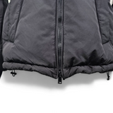 Jaqueta Versace Puffer Preta Detalhe Branco Logo
