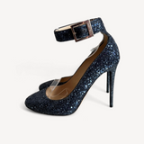 Scarpin Jimmy Choo Azul Glitter