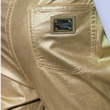 Calça Dourada Dolce & Gabbana