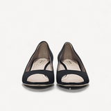 Peep Toe Miu Miu Salto com Cristais Preto