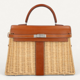 Bolsa Hermès Kelly Picnic 35 com Ferragens Palladium