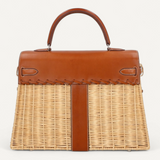 Bolsa Hermès Kelly Picnic 35 com Ferragens Palladium