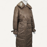 Casaco Trench Coat Burberry Monograma