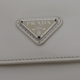 Bolsa Prada Mini Cleo Flap Bag Branca