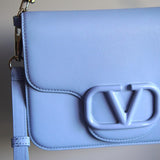 Bolsa Valentino Vsling Calfskin Light Blue Small