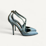 Scarpin Dolce & Gabbana Slingback KIM Azul