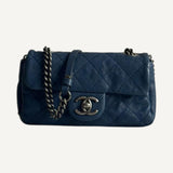 Bolsa Chanel Classic Flap Azul marinho