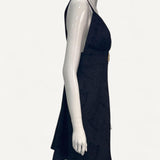 Vestido Dolce & Gabbana com Brocado e Placa DG